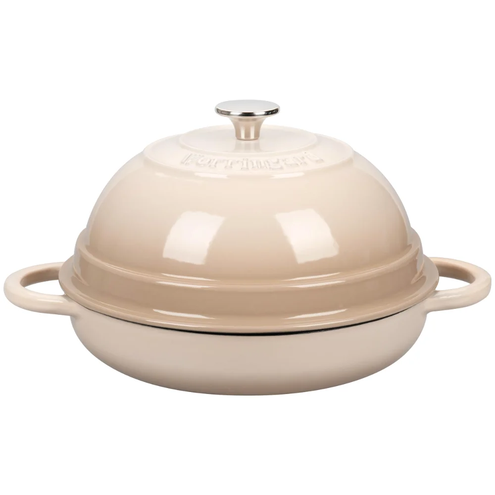 Wide Round Bread Oven, 6 qt in Latte