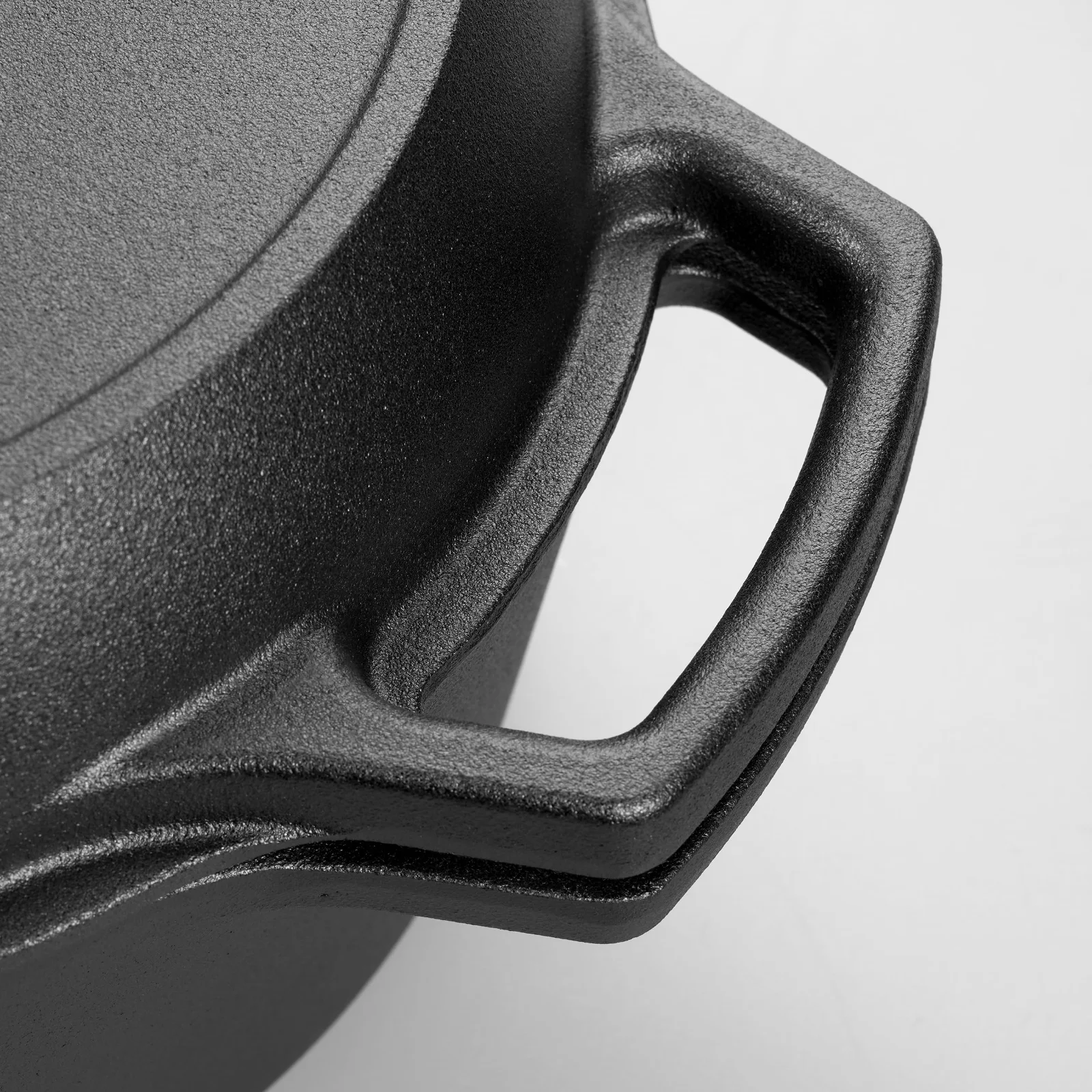 Cast loop handle, bare iron